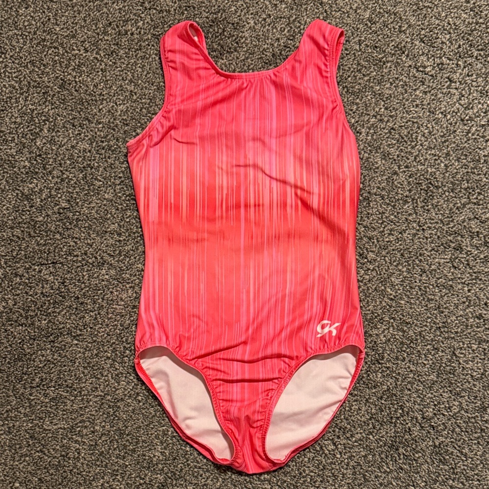 GK Kids' One Piece leotard in Vivid Pink